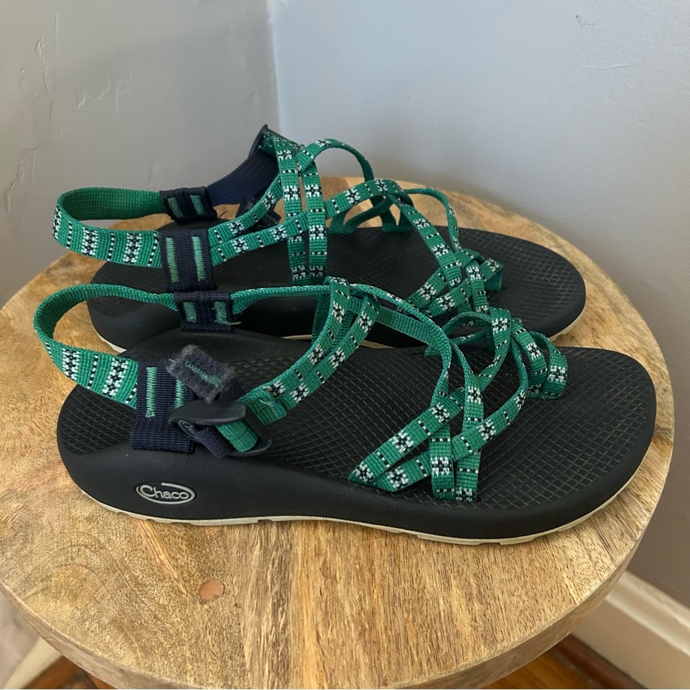 Chaco Womens ZX2 Classic Eclipse Green Sandals Sz 10 - Picture 3 of 7